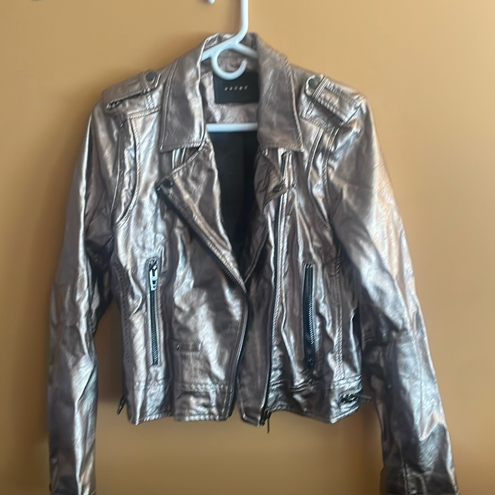 Faux leather jacket